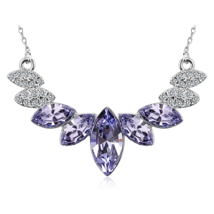 Collar Lavanda de Cristales Swarovski