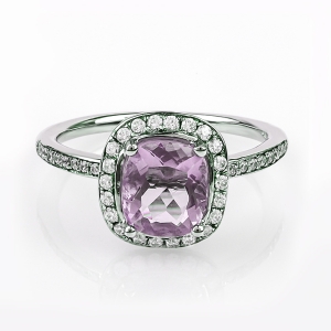 Anillo de Plata y Alejandrita Morado Azul