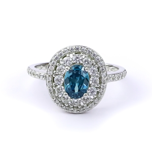 Anillo de Alejandrita Que Cambia de Color En Plata de Ley