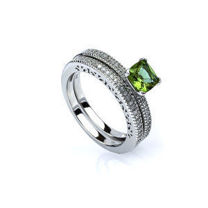 Doble Anillo de Plata Zultanita