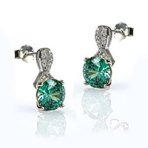 Juego de Alejandrita Corte Brillante Con Plata