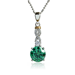 Juego de Alejandrita Corte Brillante Con Plata de Ley 925