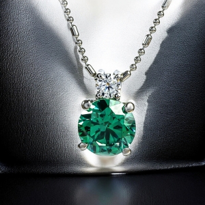 Dije de Alejandrita Solitario en Plata .925