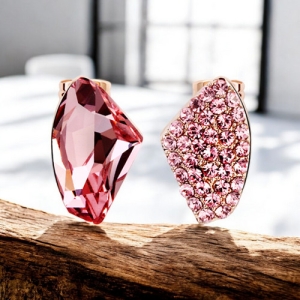 Bonito Juego de Collar y Aretes de Bailarina Color Rosa