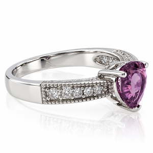 Anillo Alejandrita Con Piedra Talla Pera