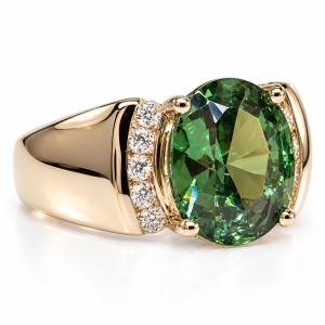 Anillo de Alejandrita Bicolor en Plata .925
