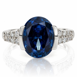 Anillo de Alejandrita ( Verde/Azul ) en Plata de Ley