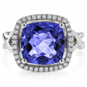 Anillo Hermoso de Alejandrita en Plata ( Azul/Morado )
