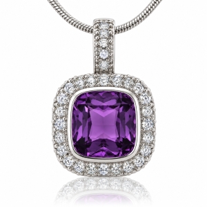 Dije con una Piedra de Alejandrita en Plata de Ley