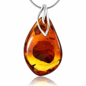 Dije de Ámbar Natural con Plata .925