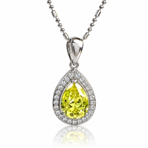 Hermoso Dije de Plata .925 con Alejandrita Amarilla