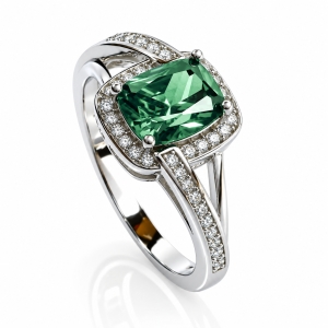 Anillo de Plata Con Alejandrita