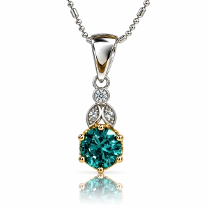 Juego de Alejandrita Con Plata Arete y Dije Set