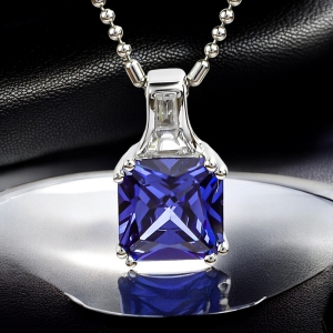 Colagante de Tanzanita Con Plata