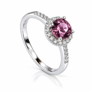 Hermoso Anillo Solitario de Alejandrita 6 mm