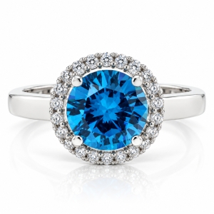 Hermoso Anillo de Plata .925 con Topacio Azul