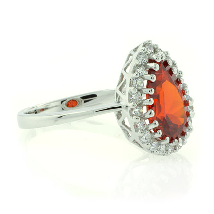 Cherry opal cheap ring
