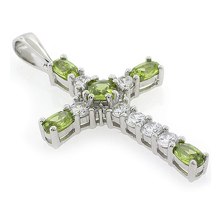 Peridot Cross Pendant 2024 www.theisstalschule