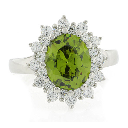 Anillo de Peridoto en Plata de Ley