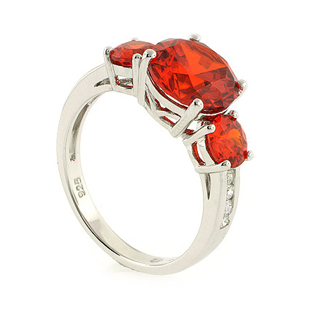 Red fire opal ring hot sale