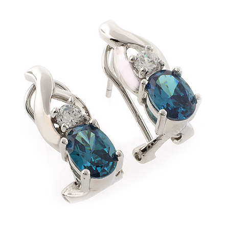 Omega shop closure earrings