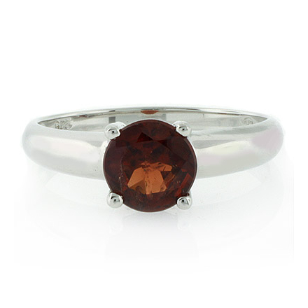 Details about   0.77 Ctw Red Garnet Gemstone 925 Sterling Silver Solitaire Accents Women Ring