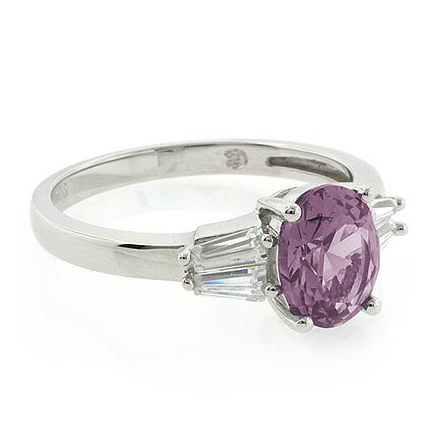 Purple colour sale stone ring