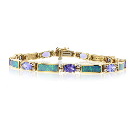 Genuine discount tanzanite bracelet