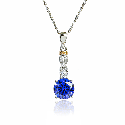 Tanzanite Pendant and Earrings Set With 925 Sterling Silver