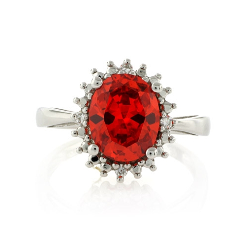Anillo de Plata .925 con Opalo de Fuego