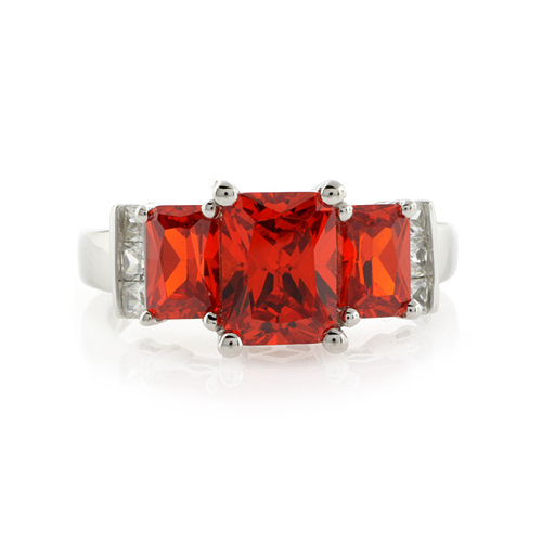 Anillo de Plata con 3 Gemas de Opalo