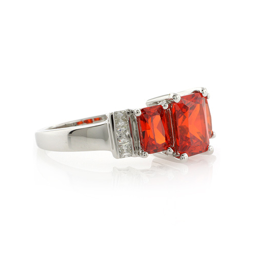 Anillo de Plata con 3 Gemas de Opalo