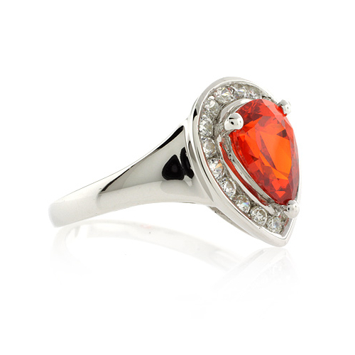 Anillo de Plata .925 y Opalo Cereza