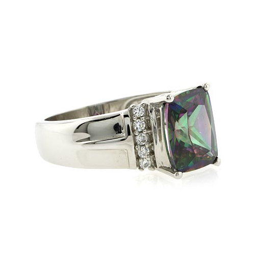 Anillo de Topacio Mistico en Plata de Ley