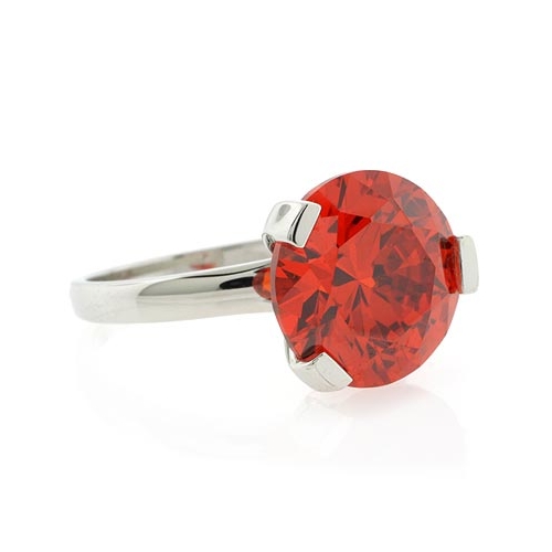 Anillo de Plata .925 con Opalo Rojo Cereza