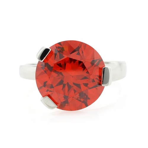 Anillo de Plata .925 con Opalo Rojo Cereza