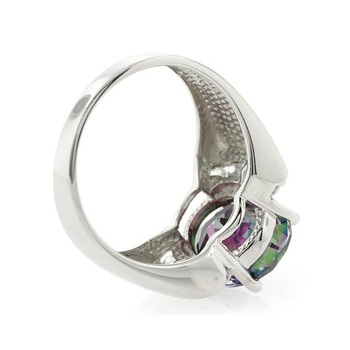 Anillo de Plata de Ley con Topacio Mistico