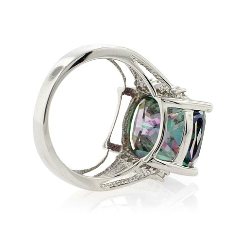 Anillo de Plata de Ley con Topacio