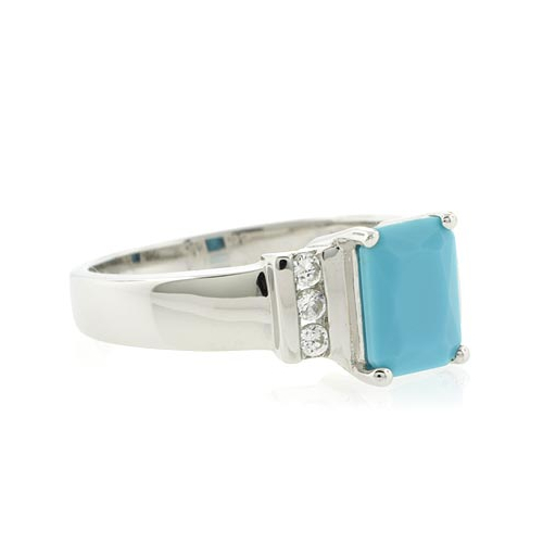 Anillo de Plata de Ley con Turquesa