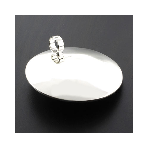 Dije de Plata Oxidada con Perlas