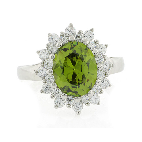 Anillo de Peridoto en Plata de Ley
