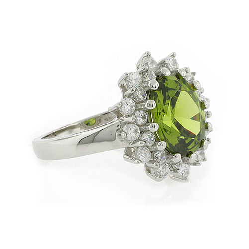 Anillo de Peridoto en Plata de Ley