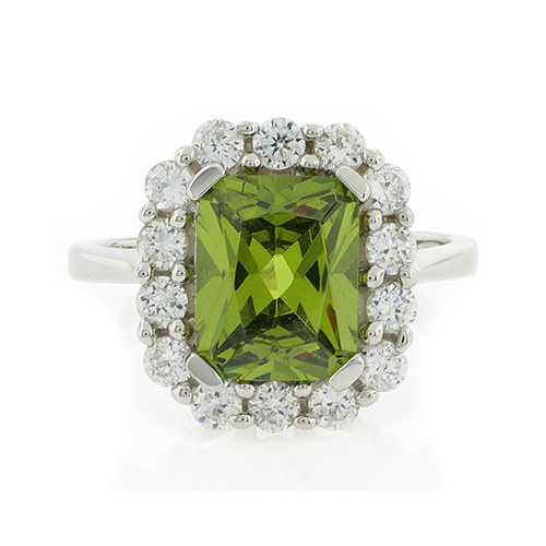 Anillo de Plata .925 con Peridoto