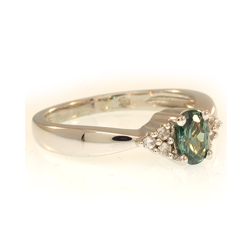 Alexandrite Ring Oval Cut Color Change