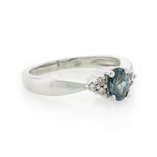 Alexandrite Ring Oval Cut Color Change