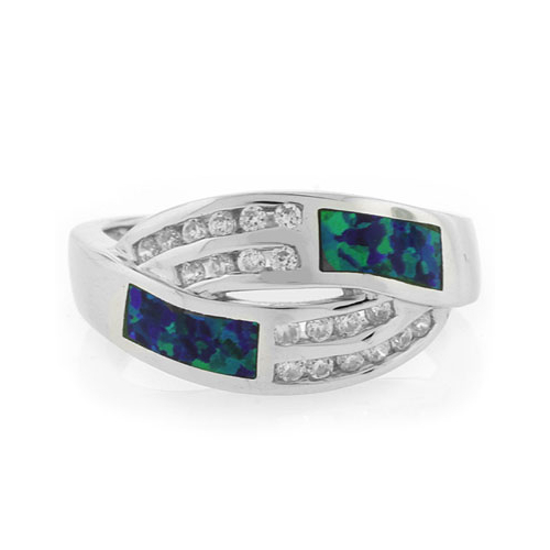 Opalo Australiano en Anillo de Plata