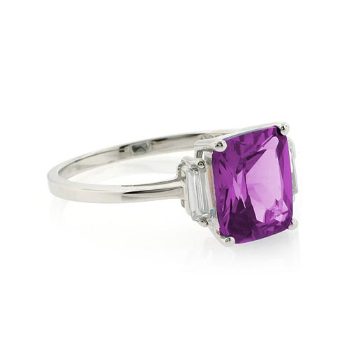 Espectacular Anillo de Plata con Alejandrita Bicolor