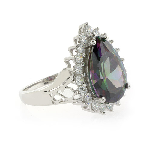 Anillo de Topacio Místico en Plata .925