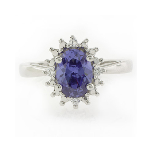 Anillo de Tanzanita en Plata .925