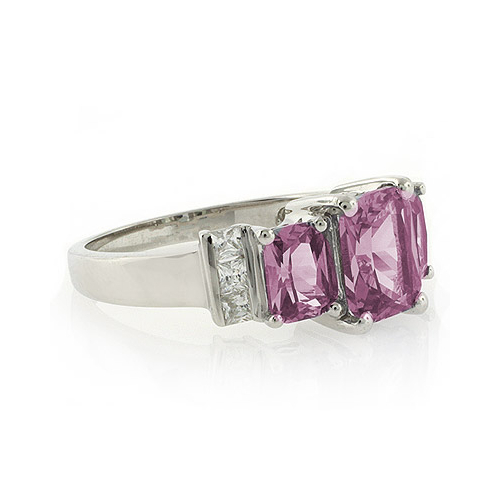 Anillo de Plata de Ley con 3 Joyas de Alejandrita